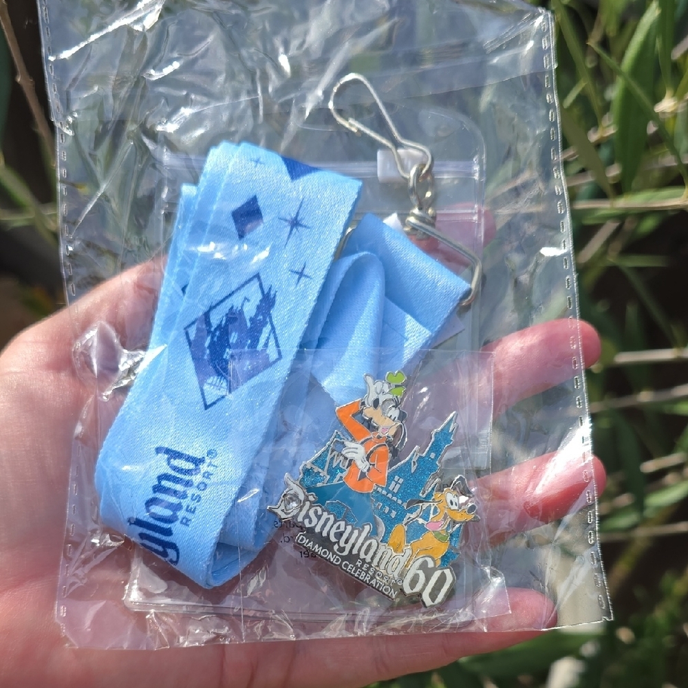 Disneyland Resort Diamond Celebration Lanyard, Pin And Luggage Tag - Picture 4 of 5